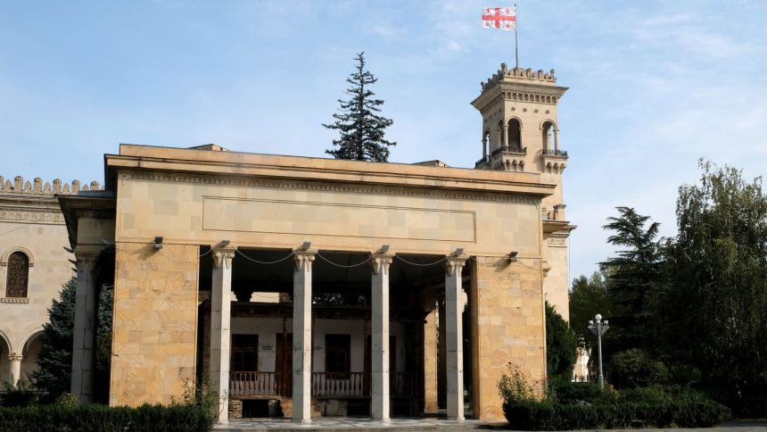 The house where Joseph Stalin was born stands outside the Stalin Museum in Gori, Georgia.