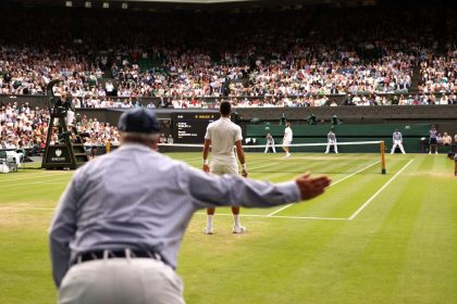 Line judges are being replaced at Wimbledon by ELC.