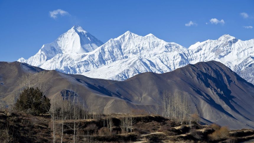 Dhaulagiri is the world’s seventh-highest peak, standing at 8,167 meters (26,795 ft) above sea level, in the Himalayas in central Nepal.