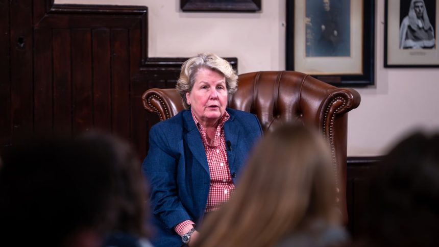 Sandi Toksvig in Cambridge, England in 2023.