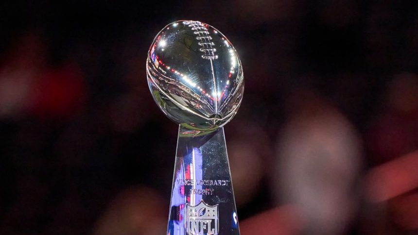 The Vince Lombardi Trophy will be given to Super Bowl 62 champion in Atlanta.