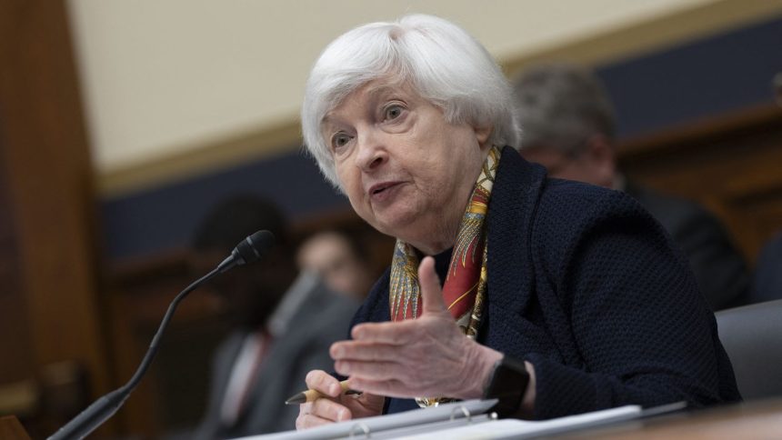 US Treasury Secretary Janet Yellen testifies before a House Committee on Financial Services hearing on Capitol Hill on July 9, 2024.