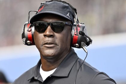 BROOKLYN, MICHIGAN - AUGUST 18: Michael Jordan, NBA Hall of Famer and co-owner of 23XI Racing looks on during the NASCAR Cup Series FireKeepers Casino 400 at Michigan International Speedway on August 18, 2024 in Brooklyn, Michigan. (Photo by Logan Riely/Getty Images)