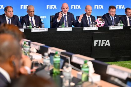 FIFA President Gianni Infantino speaks during a FIFA Council Meeting on October 3, 2024 in Zurich, Switzerland.