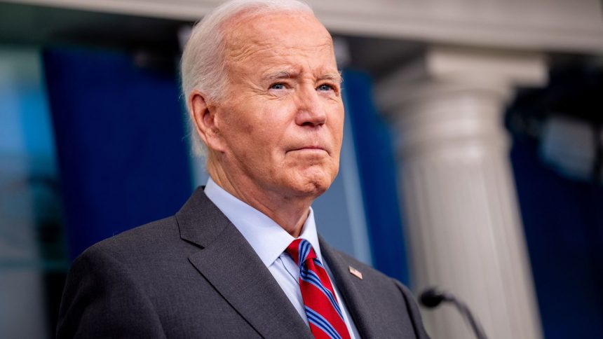 President Joe Biden appears during a news conference in the Brady Press Briefing Room at the White House on October 4, 2024 in Washington, DC.