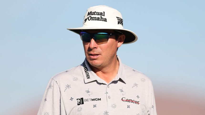 Joel Dahmen walks the 15th fairway during the first round of the 2024 Black Desert Championship at Black Desert Resort in St George, Utah.