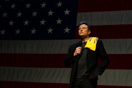 SpaceX and Tesla CEO Elon Musk speaks at a town hall with Republican candidate for Senate Dave McCormick at the Roxian Theater in Pennsylvania, on October 20, 2024.