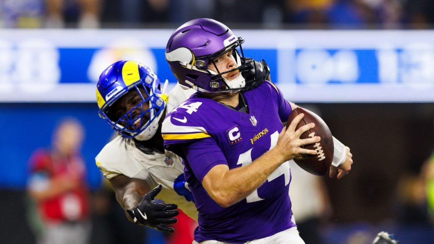 A controversial missed penalty call on Vikings QB Sam Darnold at the end of Thursday Night Football was the main talking point from the game.