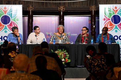 The Commonwealth Heads of Government meeting underway in Apia on October 26.