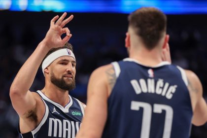 Klay Thompson impressed in his first NBA game for the Dallas Mavericks.