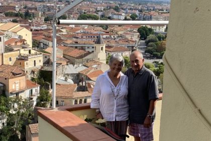 Italian dream: US couple Tony Smarrelli, 74, and his wife Francine, 75, moved to Italy from the US in December 2023.