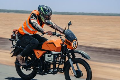 The Roam Air electric motorcycle traveled from Kenya to South Africa powered entirely by solar energy.