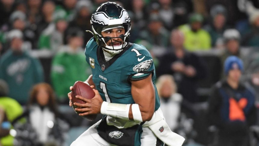 Philadelphia Eagles quarterback Jalen Hurts can make history during the team's Week 12 clash against the Los Angeles Rams.