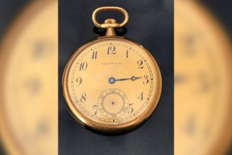 Captain Rostron's gold pocket watch sold for a record-breaking £1.56 million at auction.