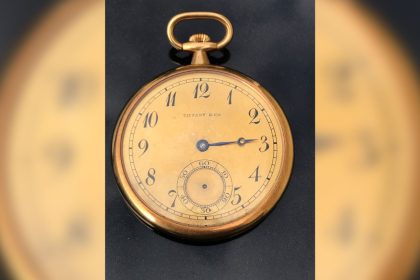 Captain Rostron's gold pocket watch sold for a record-breaking £1.56 million at auction.