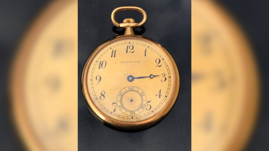 Captain Rostron's gold pocket watch sold for a record-breaking £1.56 million at auction.