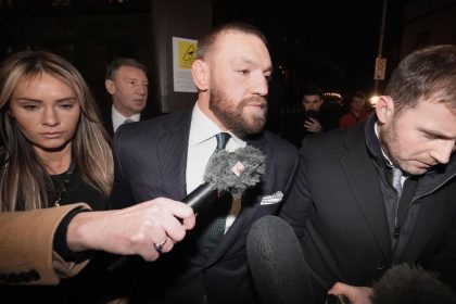 Conor McGregor leaving the High Court in Dublin on November 22.