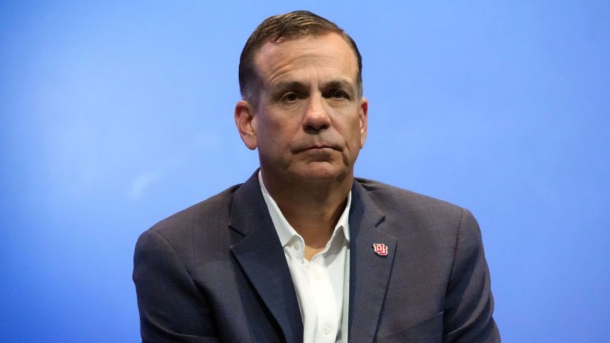 Utah athletic director Mark Harlan was fined and publicly reprimanded by the Big 12 for his actions following the loss to BYU on Saturday.