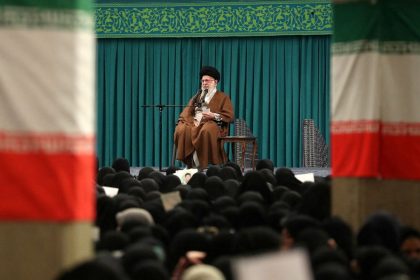 Iran's Supreme Leader Ayatollah Ali Khamenei speaks during a meeting in Tehran, Iran, on October 27.