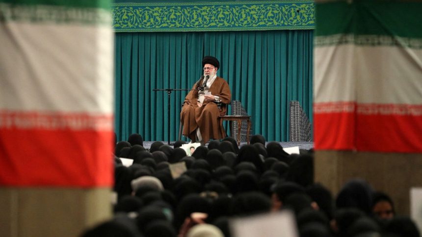 Iran's Supreme Leader Ayatollah Ali Khamenei speaks during a meeting in Tehran, Iran, on October 27.