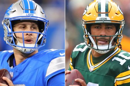 Detroit Lions QB Jared Goff (left) and Green Bay Packers signal-caller Jordan Love (right) could face off on Sunday.