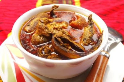 Banga | Nigeria: We'll start our world tour of the tastiest soups with banga. It hails from West Africa's largest nation, Nigeria. Fruits from the oil palm tree flavor the soup, which also features fresh catfish, beef and dried seafood. Click through the gallery for photos of 19 more mouthwatering soups from around the world: