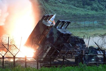 EAST COAST, SOUTH KOREA - JULY 29:  In this handout photo released by the South Korean Defense Ministry, U.S. Army Tactical Missile System (ATACMS) firing a missile into the East Sea during a South Korea-U.S. joint missile drill aimed to counter North Korea¡¯s ICBM test on July 29, 2017 in East Coast, South Korea. North Korea launched another test missile, believed to be an Inter Continental Ballistic Missile (ICBM), which travelled 45 minutes before splashing down in the Exclusive Economic Zone (EEZ) of Japan. (Photo by South Korean Defense Ministry via Getty Images)