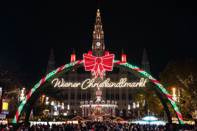 Wiener Christkindlmarkt, Austria: There may be around 20 Christmas markets in the Austrian capital to choose from, but the Viennese Dream Christmas Market is one of the city's oldest and most traditional events.