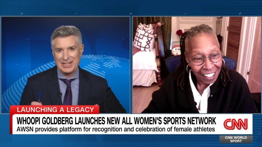 Entertainment legend Whoopi Goldberg joins World Sport's Don Riddell to discuss the new television network she co-founded, the All Women's Sports Network, which launched last week.