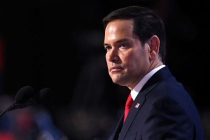 Sen. Marco Rubio speaks during the second day of the Republican National Convention in Milwaukee on Tuesday, July 16.