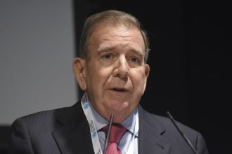 Former Venezuelan ambassador to Argentina, Edmundo González, during the opening of Grupo Prisa's 'World in Progress' event on October 14, 2024, in Barcelona, Catalonia (Spain). The first edition of this conference will be held on October 14 and 15, with the participation of political leaders and leading international experts in the fields of economics, sociology, philosophy and journalism. It is a forum that focuses on the challenges of globalization facing all countries in these early years of the 21st century. OCTOBER 14;2024 Alberto Paredes / Europa Press 10/14/2024 (Europa Press via AP)