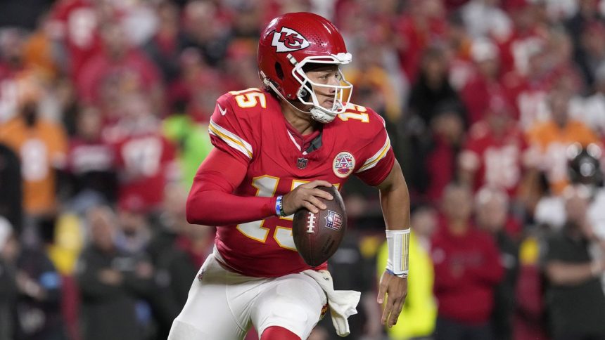 Patrick Mahomes and the league-leading Kansas City Chiefs are in action on Sunday afternoon.