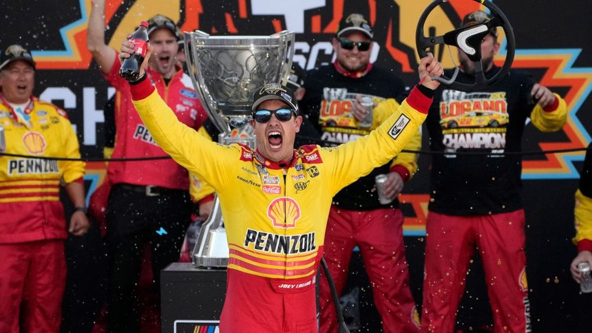 Joey Logano won his third career NASCAR Cup Series championship on Sunday at Phoenix Raceway.