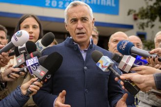 Calin Georgescu, who ran as an independent candidate for president, is pictured in Bucharest, Romania,  on Tuesday, Oct. 1, 2024.