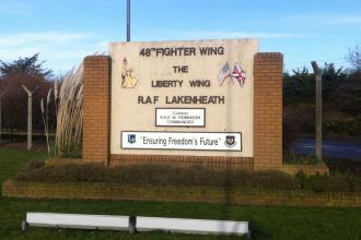 The Royal Air Force Lakenheath base houses the USAF’s 48th Fighter Wing.