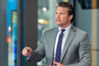 This 2019 photo shows Pete Hegseth in New York City.