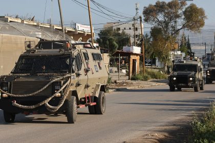 Israeli forces raid the al-Faraa camp for Palestinian refugees in the occupied West Bank on April 12.