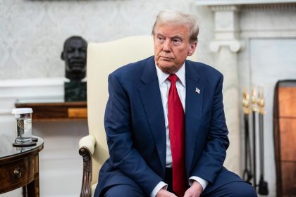 President-elect Donald Trump in the Oval Office of the White House in Washington, DC on Wednesday, November 13.