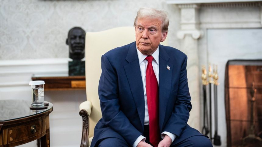 President-elect Donald Trump in the Oval Office of the White House in Washington, DC on Wednesday, November 13.