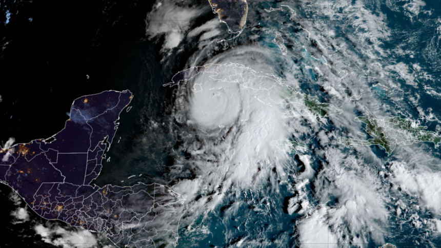 Rafael strengthens in the northwestern Caribbean Wednesday morning.