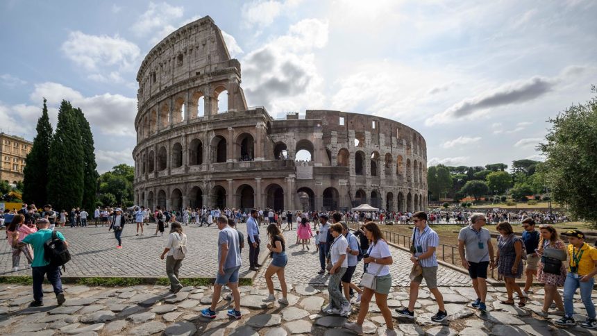 Airbnb is offering customers the chance to take part in gladiator-style battles in Rome's Colosseum.