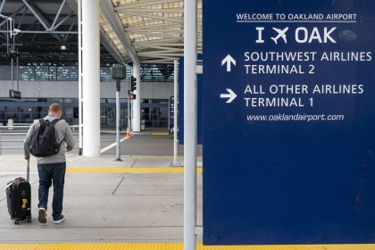 Oakland's airport name change has been blocked for now.