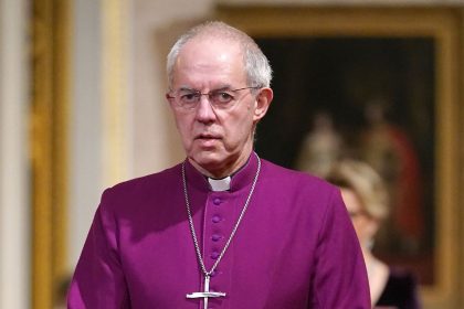 The Archbishop of Canterbury, Justin Welby, shown on November 21, 2023, resigned on Tuesday. The most senior official in the Church of England was accused of failing to reprimand a prolific child abuser.