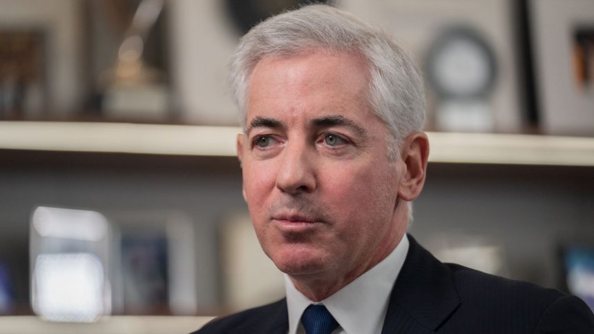 Bill Ackman, chief executive officer of Pershing Square Capital Management LP, speaks during an interview for an episode of "The David Rubenstein Show: Peer-to-Peer Conversations" in New York on Tuesday, November 28, 2023.