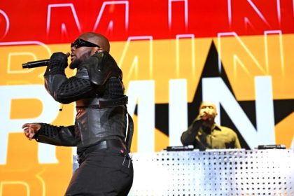 Ghanaian singer King Promise says he doesn’t object to being called an Afrobeats artist, but that his music covers many other genres, from R&B to highlife. Pictured, King Promise performing at the 2024 MOBO Awards in Sheffield, England, February 7, 2024.