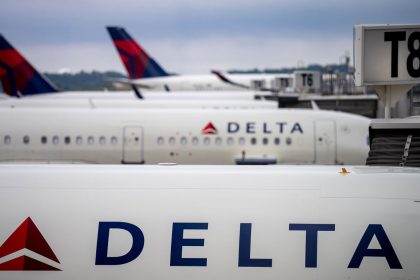 Delta Air Lines planes on June 28, 2024.