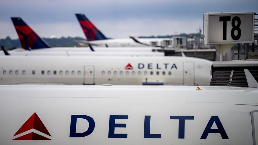 Delta Air Lines planes on June 28, 2024.