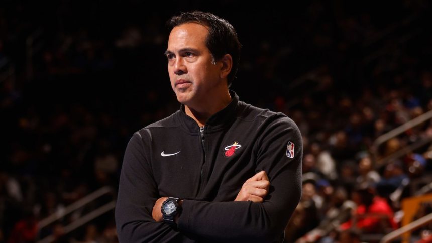 Miami Heat head coach Erik Spoelstra cost his team against the Detroit Pistons.