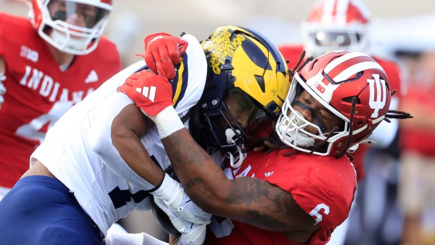 The undefeated Indiana Hoosiers improved to 10-0 with a win against the defending national champion Michigan Wolverines on Saturday.