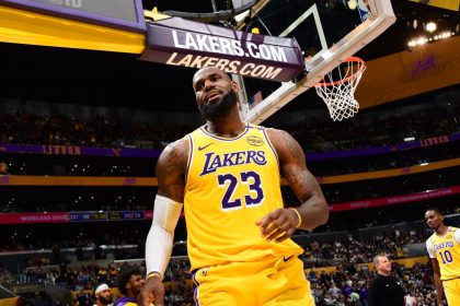 LeBron James hints at his NBA future following Wednesday's Lakers win over the Grizzlies.